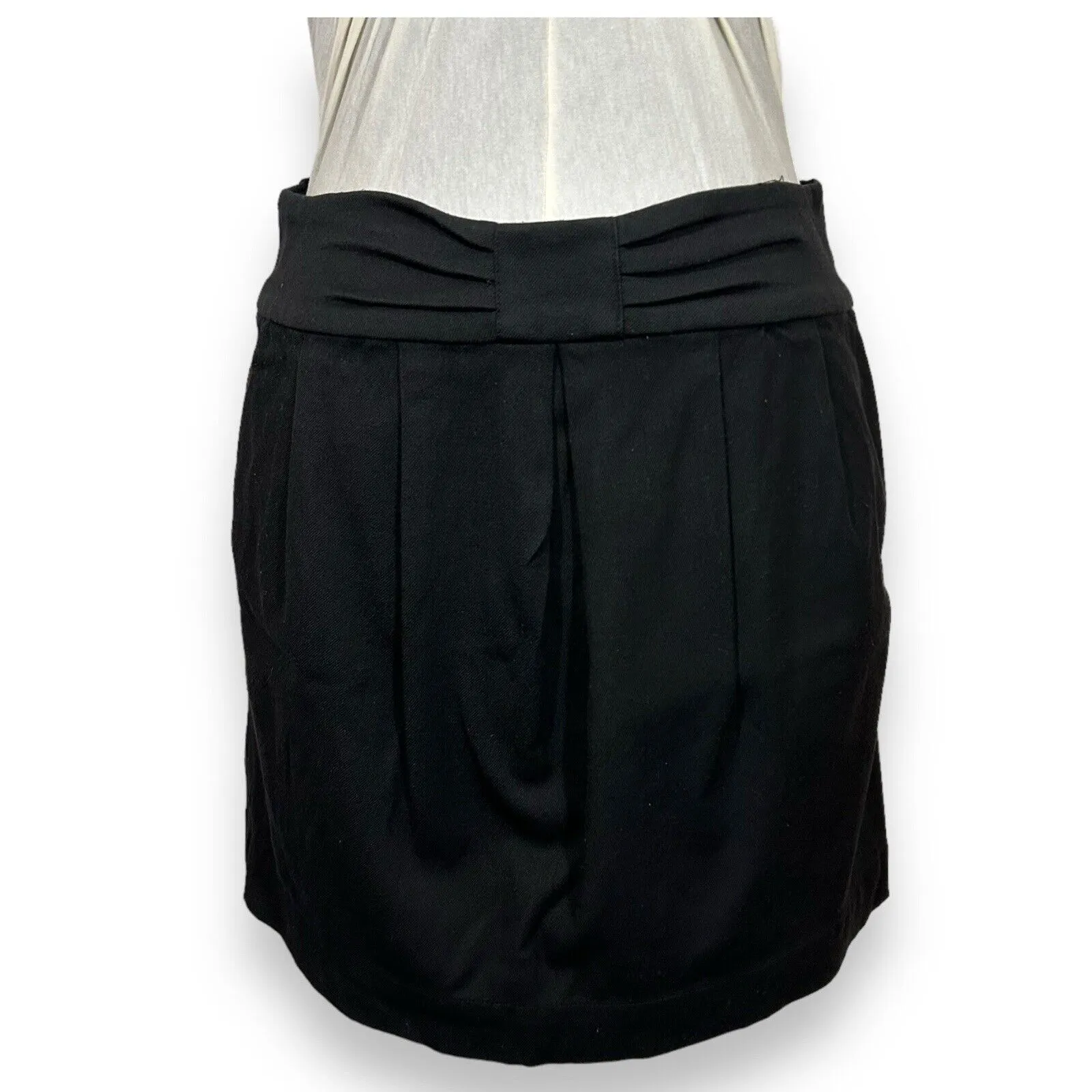 Vintage Y2K Juicy Couture Wool Blend‎ Mini Skirt Women's Sz 4 Black - Image 3