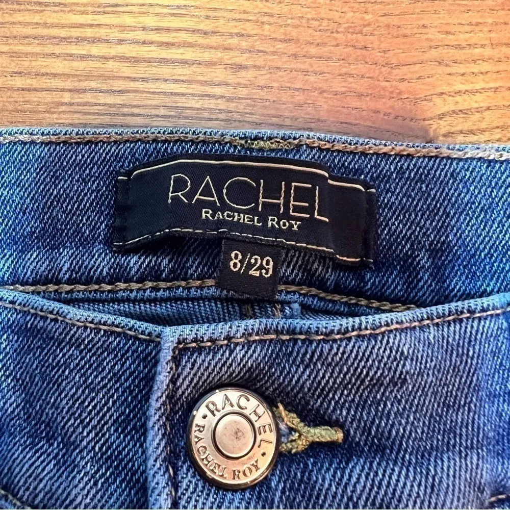 Rachel Roy Jeans High Rise Distressed Skinny Ankle Size 8/29 Light Wash EUC - Image 9