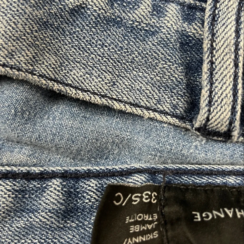 Armani Exchange Denim Skinny Jeans
Size: 33 Blue - Image 3