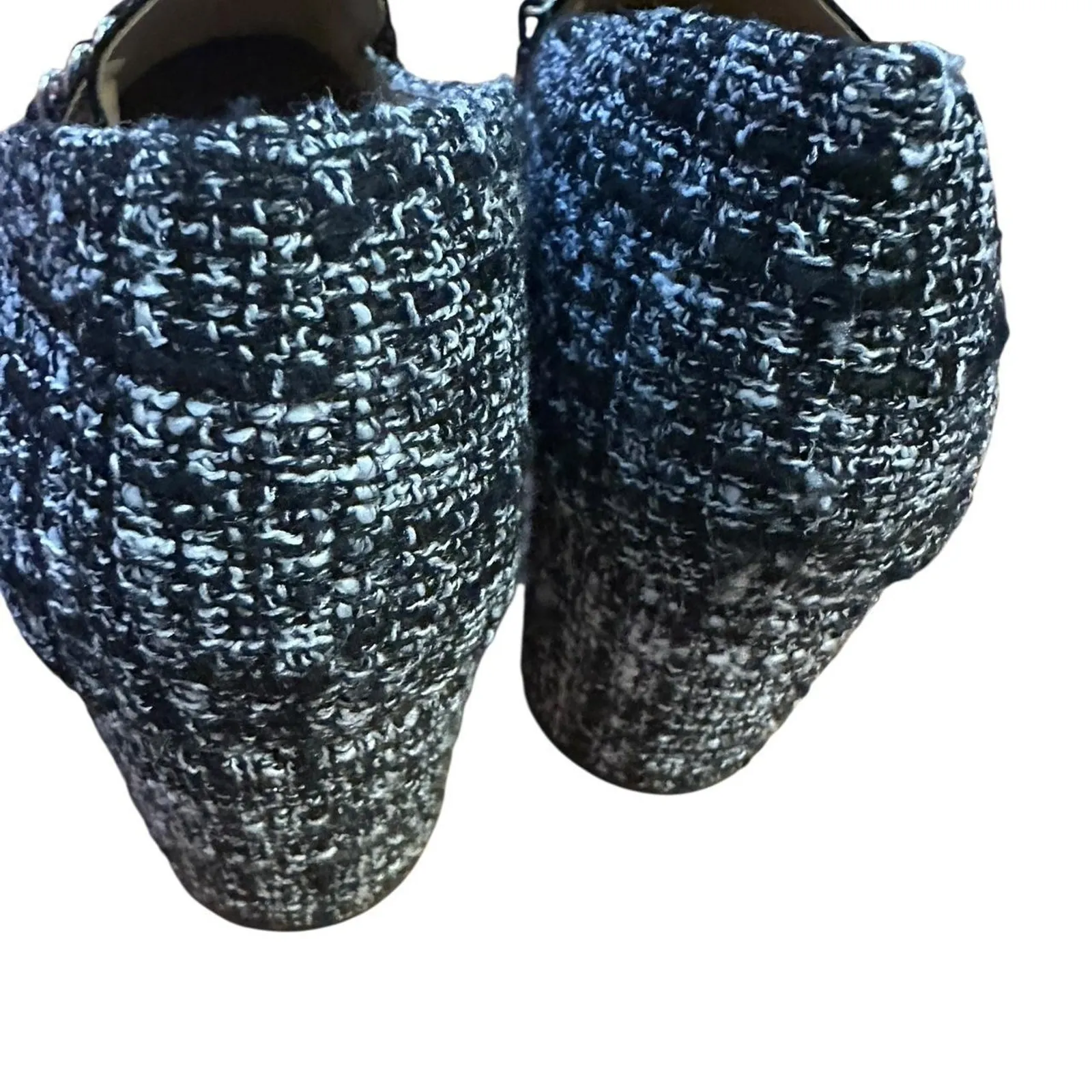 Black and white tweed loafers Size 9.5 - Image 4