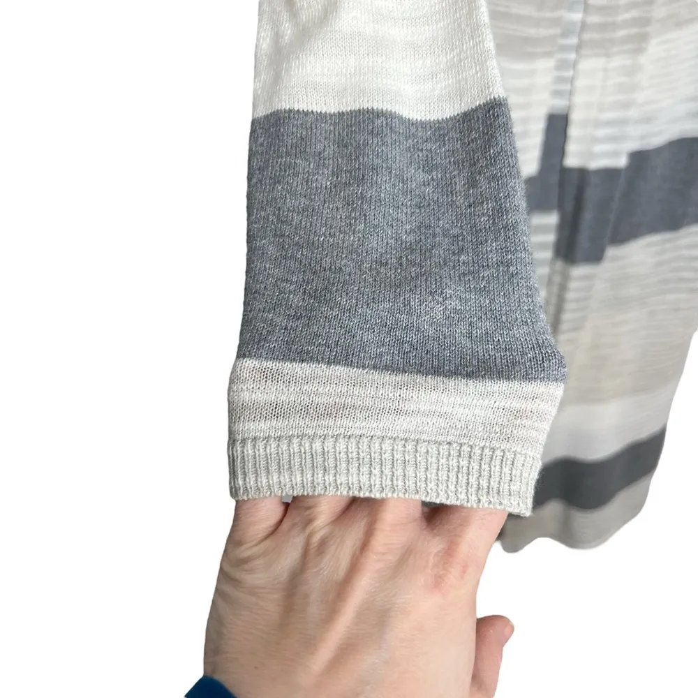 CABI Vineyard Striped Duster Long Line Cardigan Sweater - Image 3