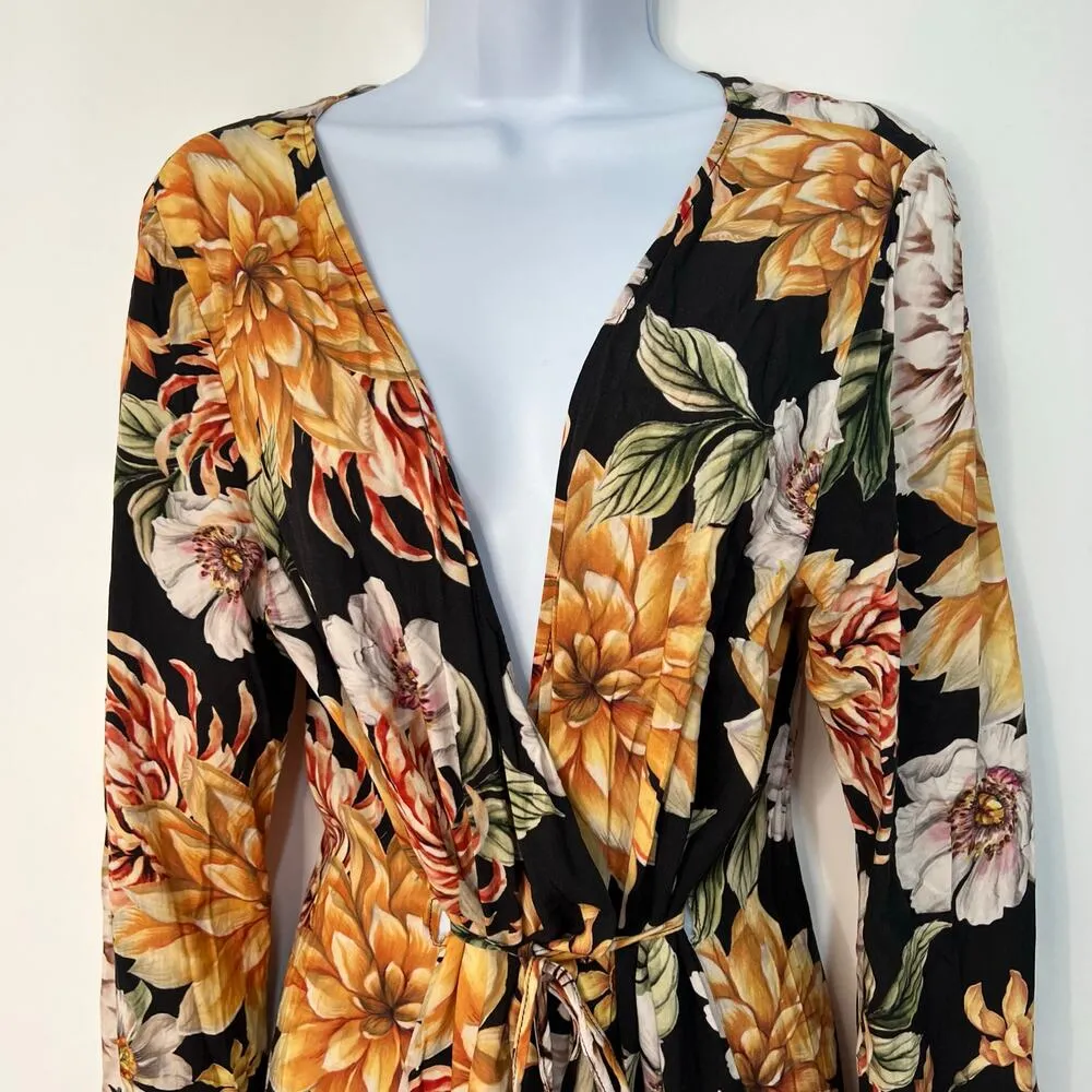 Maaji Glorious Garden Moonbow Maxi Kimono Swim Coverup Tropical Size M Floral - Image 13