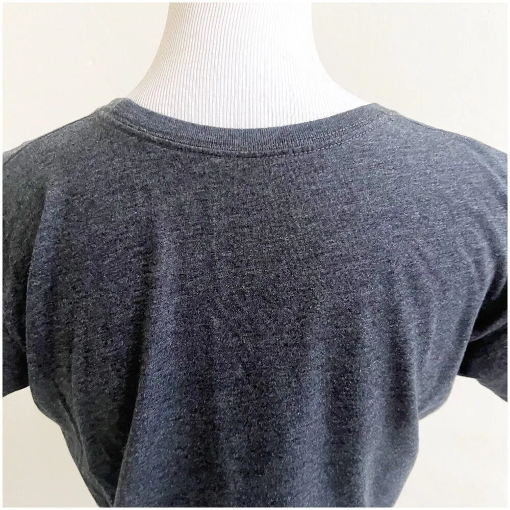 Ariat Women Shirt Small Cute Cow Girl Charcoal Heather Tee Southern Top - Image 9