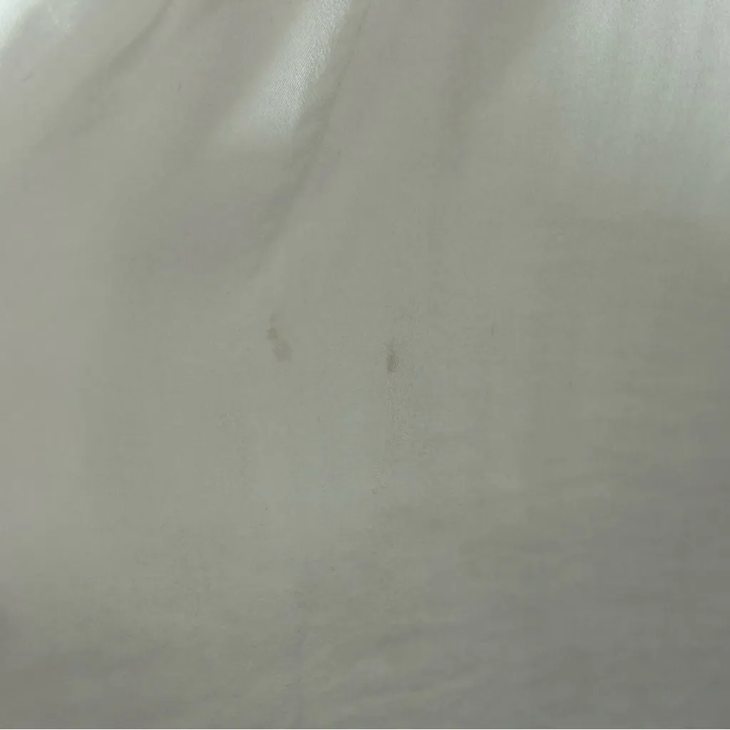 JOIE Satiny Button Front Ruffle Short Sleeve Blouse Size M - Image 13