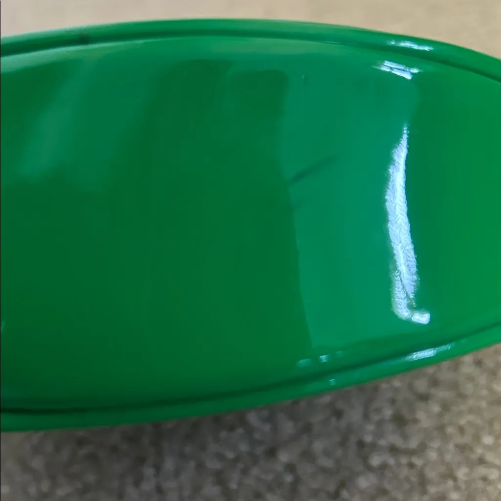 Liz Claiborne Bright Green Patent Leather Oval Crossbody Bag - Image 5