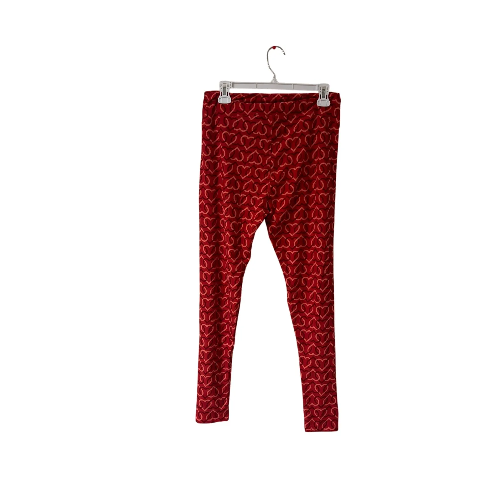 LuLaRoe Pink Heart Leggings Tall And Curvy Valentines Day  Cute Love Flirt Print - Image 2