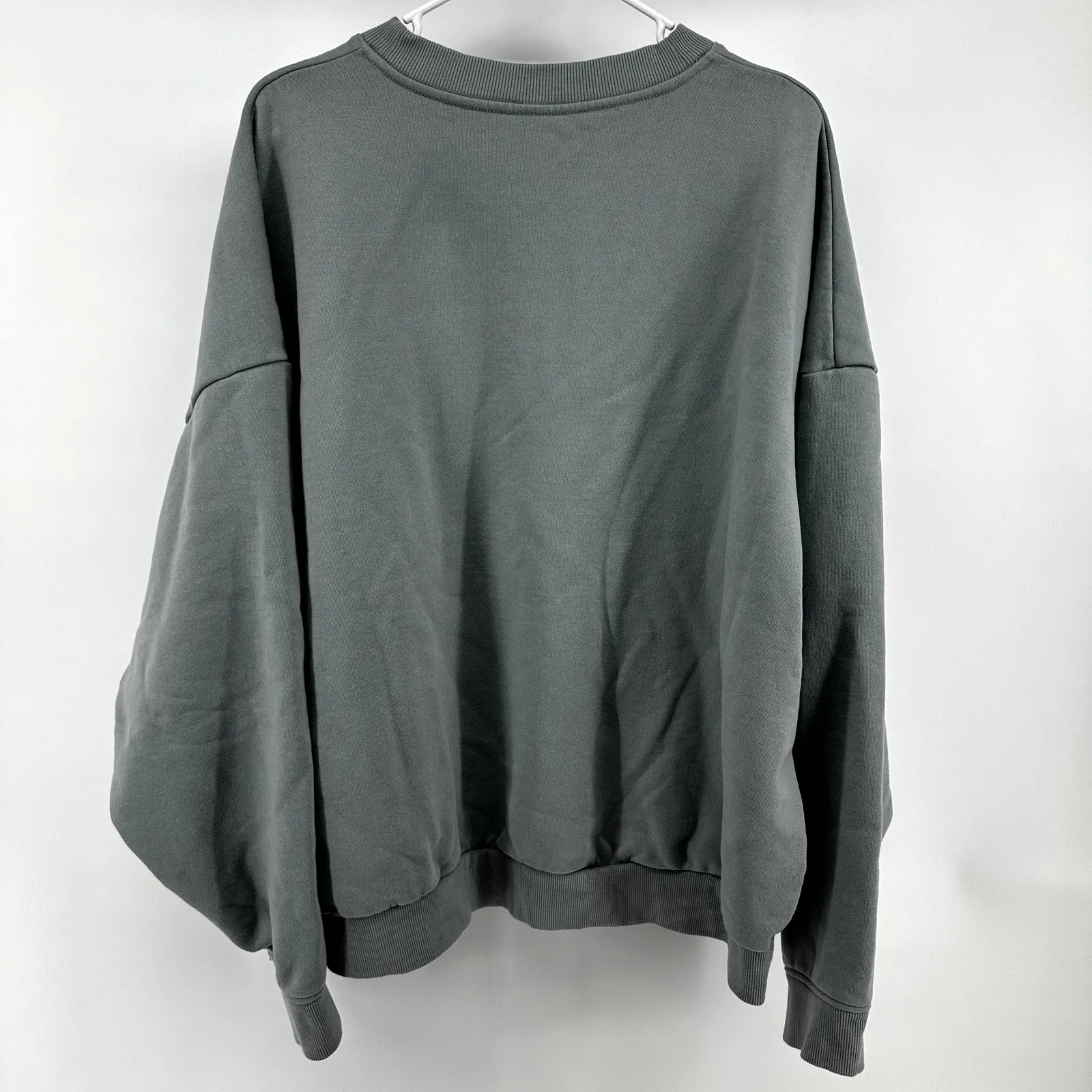 Alo Accolade Crew Neck Pullover Sweatshirt Oversized Boxy Unisex Heather Grey 2X - Image 4