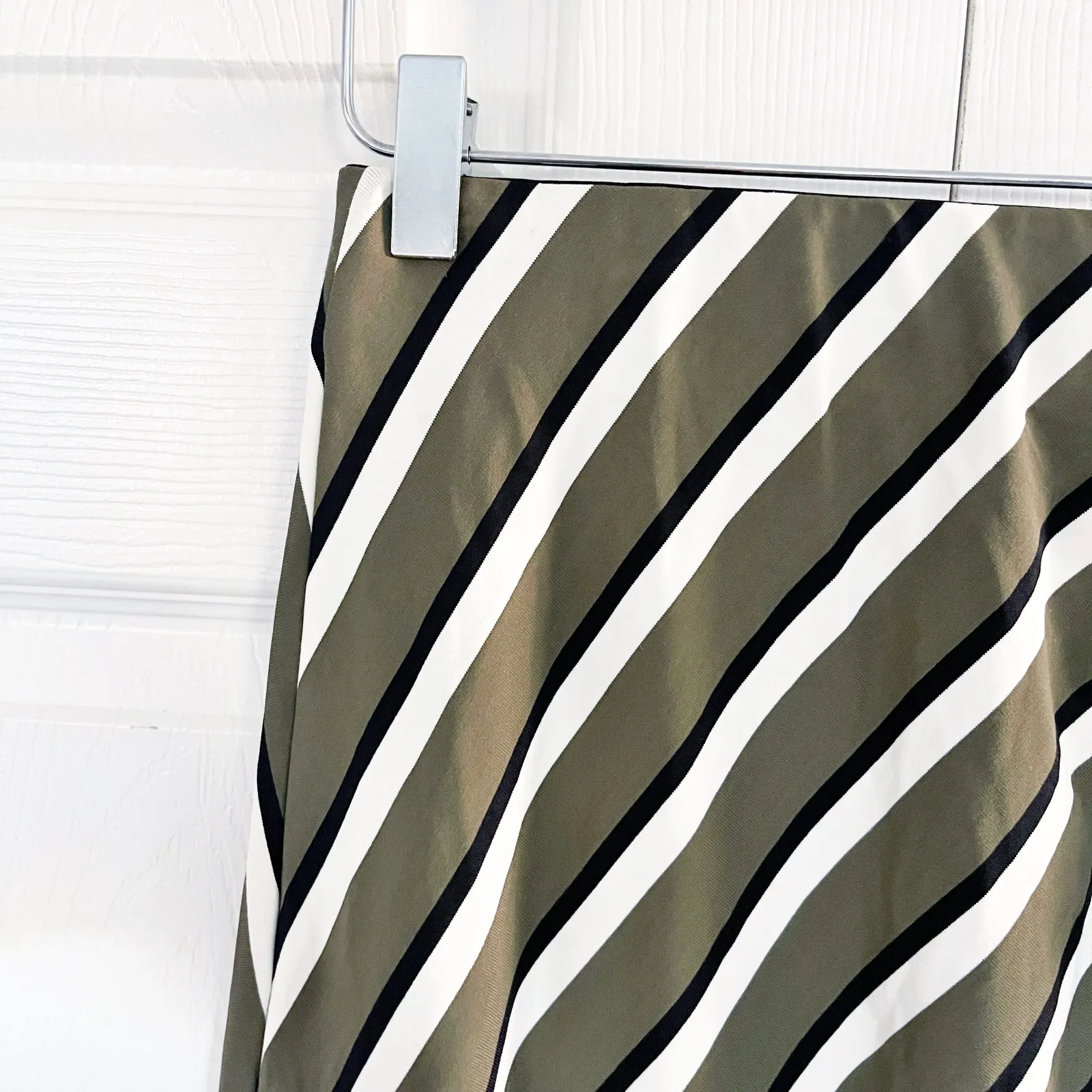 Solid & Striped Ruched Striped Stretch-Jersey Skirt - Image 4