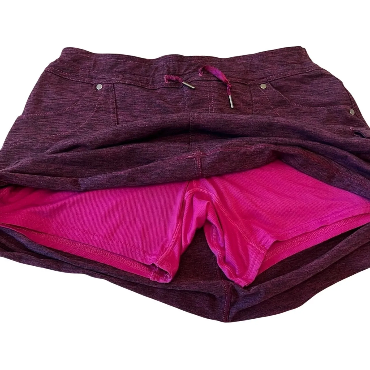 KUHL Purple Skort Active Hiking Travel Athleisure Pockets Shorts Underneath M 16 Size M - Image 9