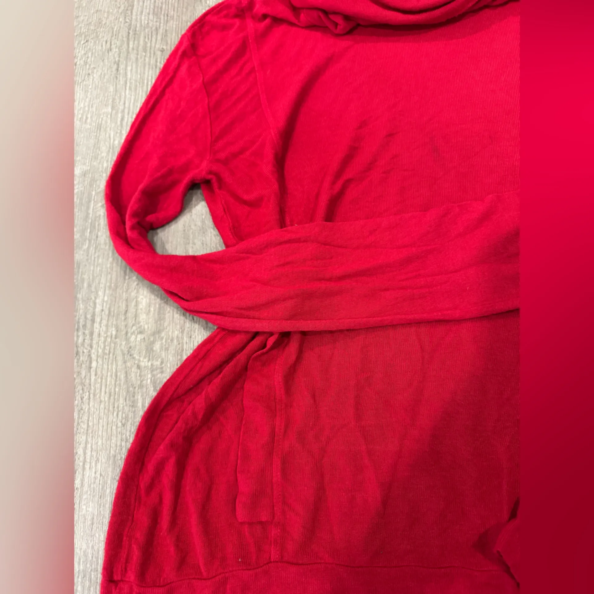 Go Couture Vibrant Red Cowl Neck Sweater - Image 9