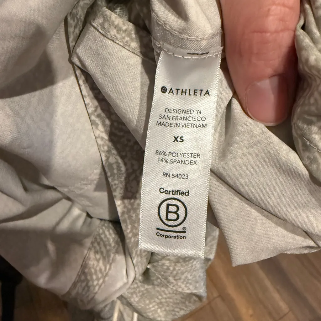 Athleta | Zuma Light Gray Long Sleeve athletic dress size XS - Image 2