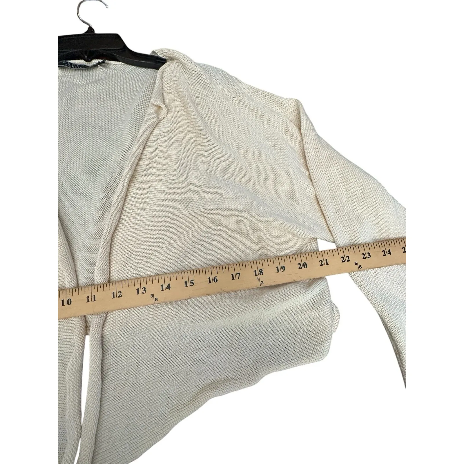 Peruvian Connection Cardigan XL Long Sleeve Open Front 100% Pima Cotton #GH9-3 - Image 6