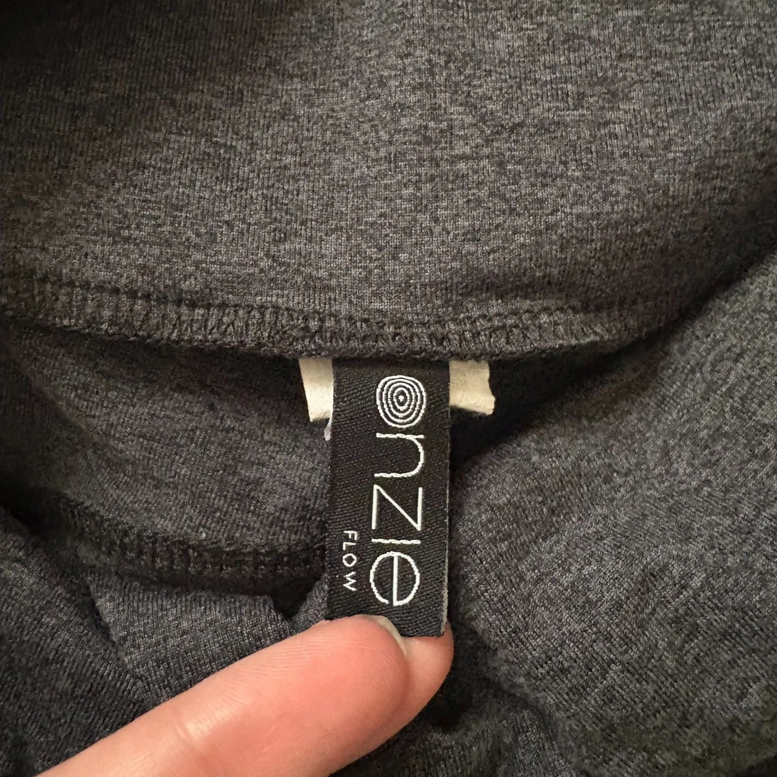 Onzie Colorblock Athletic Leggings Gray Olive Stretch Activewear Size XS‎ - Image 5