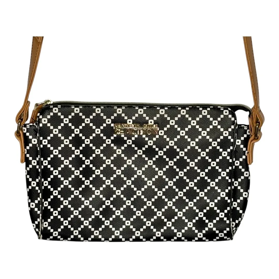 Kenneth Cole Reaction Faux Leather Crossbody‎ Bag Designer Purse Handbag Black - Image 2