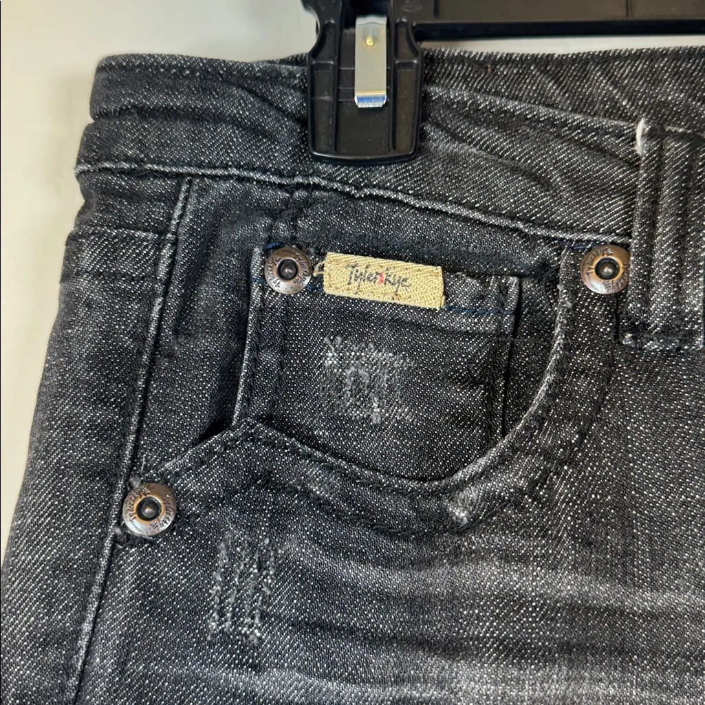Tyler Skye London Denim Black Bootcut Jeans Size 30 EUC #5973 - Image 3