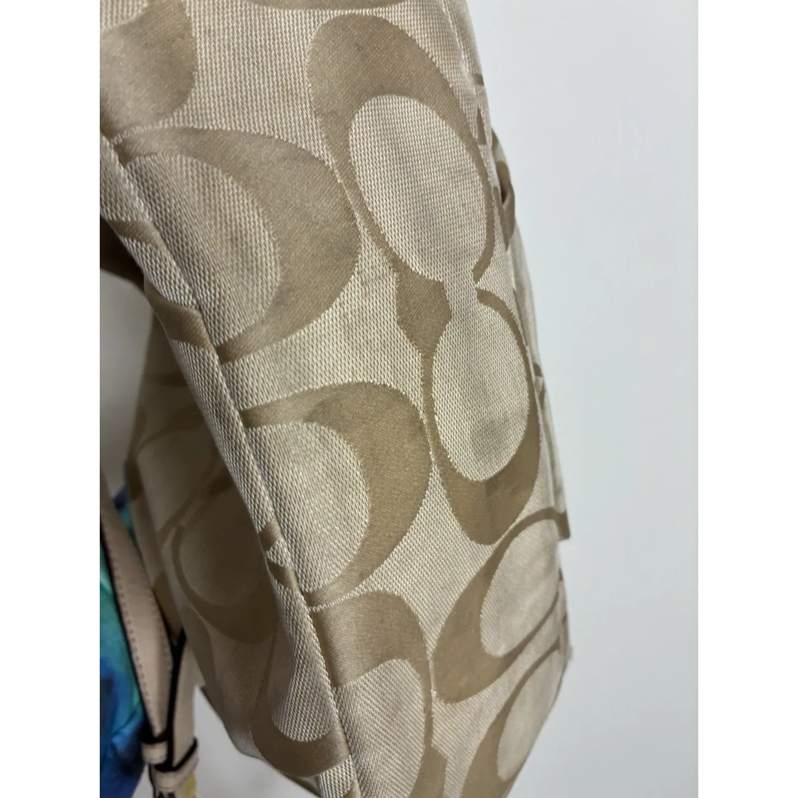 Vintage COACH Purse F15067 Brown Signature‎ Duffle Crossbody Soho Shoulder Bag - Image 5