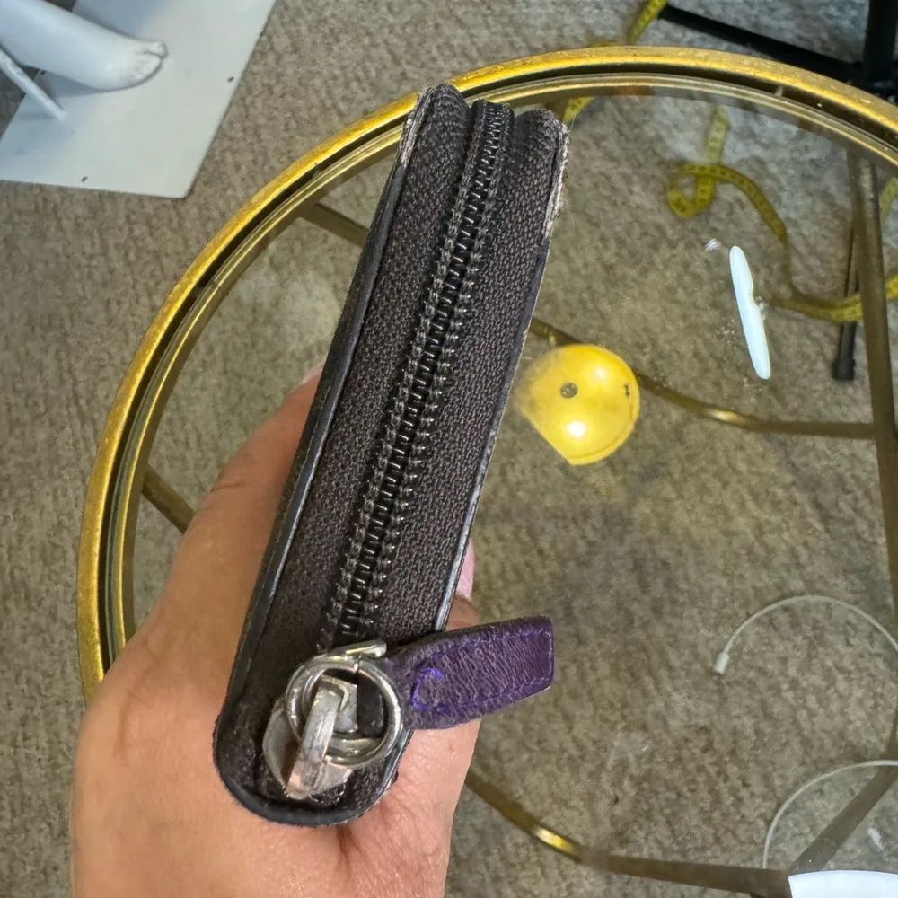 Gucci Horsebit canvas bamboo d ring continental wallet. - Image 9