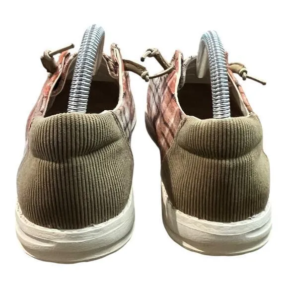 True Craft Plaid‎ Corduroy Slip On Comfortable Shoes Women Size 7.5 - Image 4