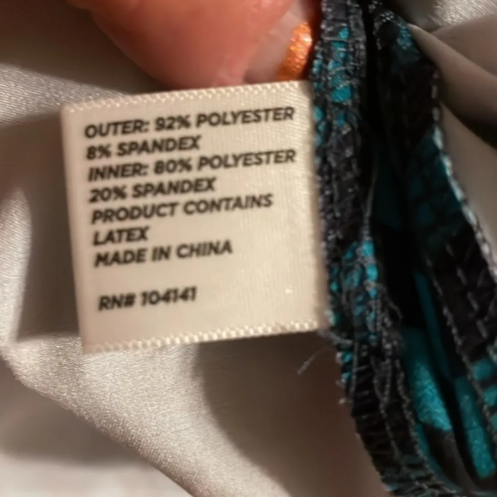 Lady Hagen Women's Skort Size 2 Herringbone Turquoise Golf Tennis Pickleball New - Image 7