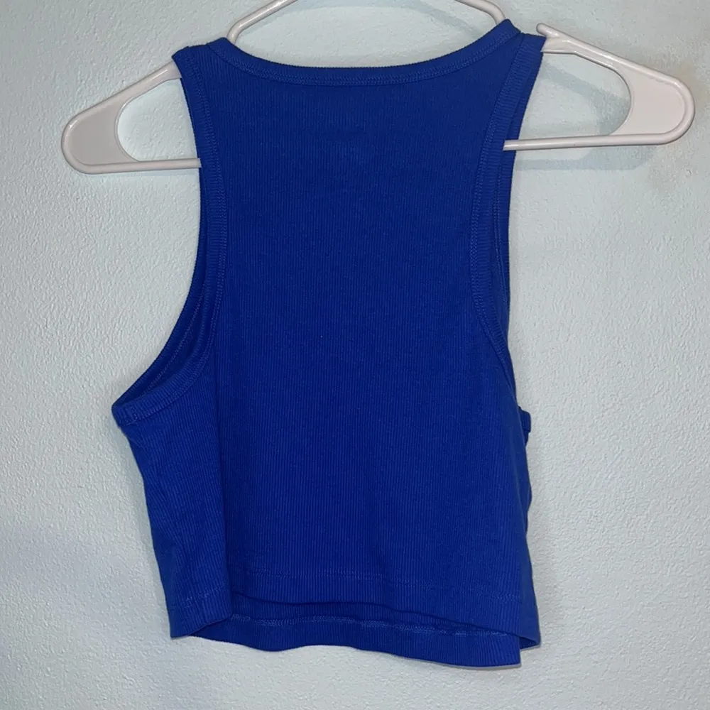 Women’s bundle 2 wild fable blue and green basic cropped tank tops size large - Image 5