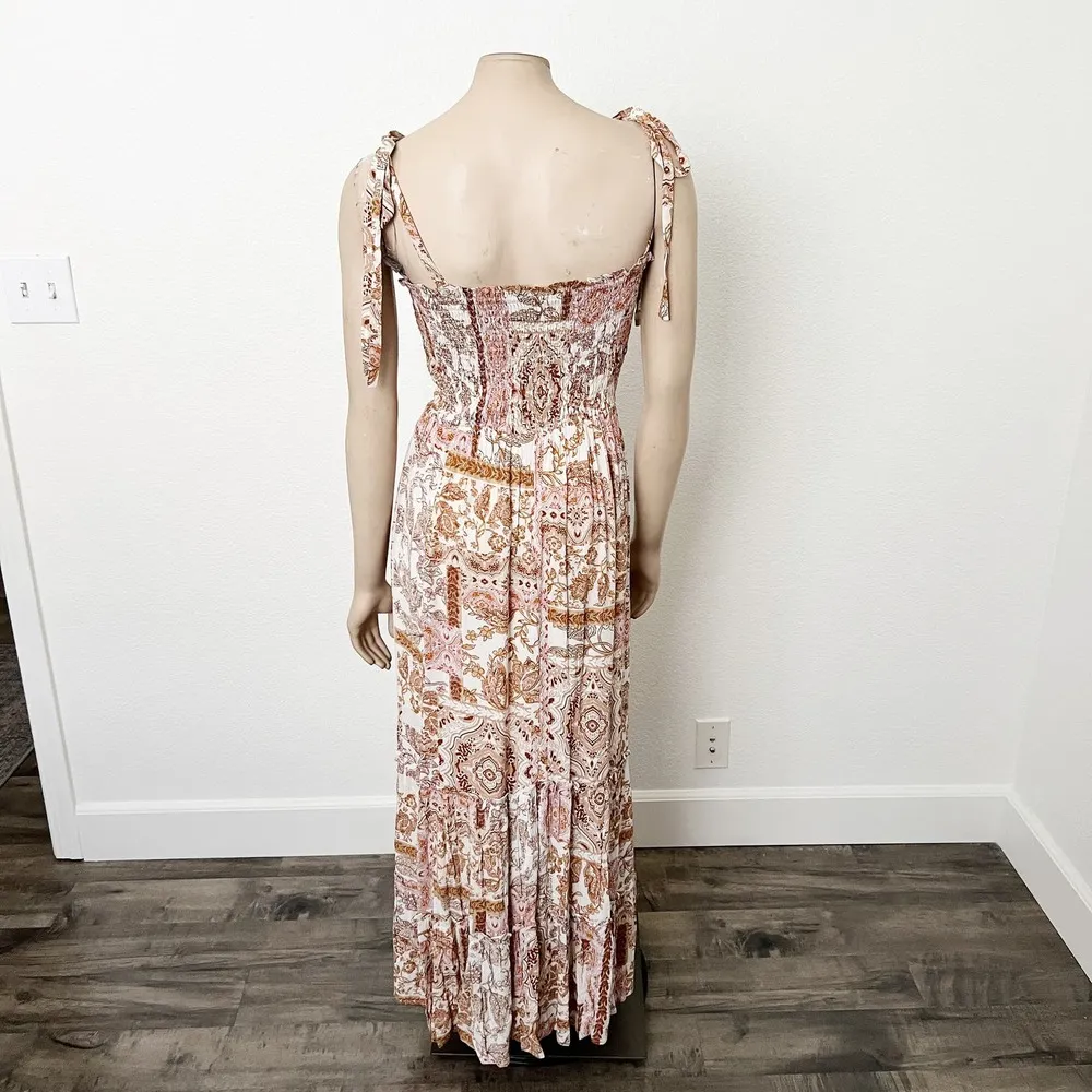 [Vici Collection] Call Away Floral Maxi Dress Smocked Bodice NWOT Tiered Size XL - Image 4