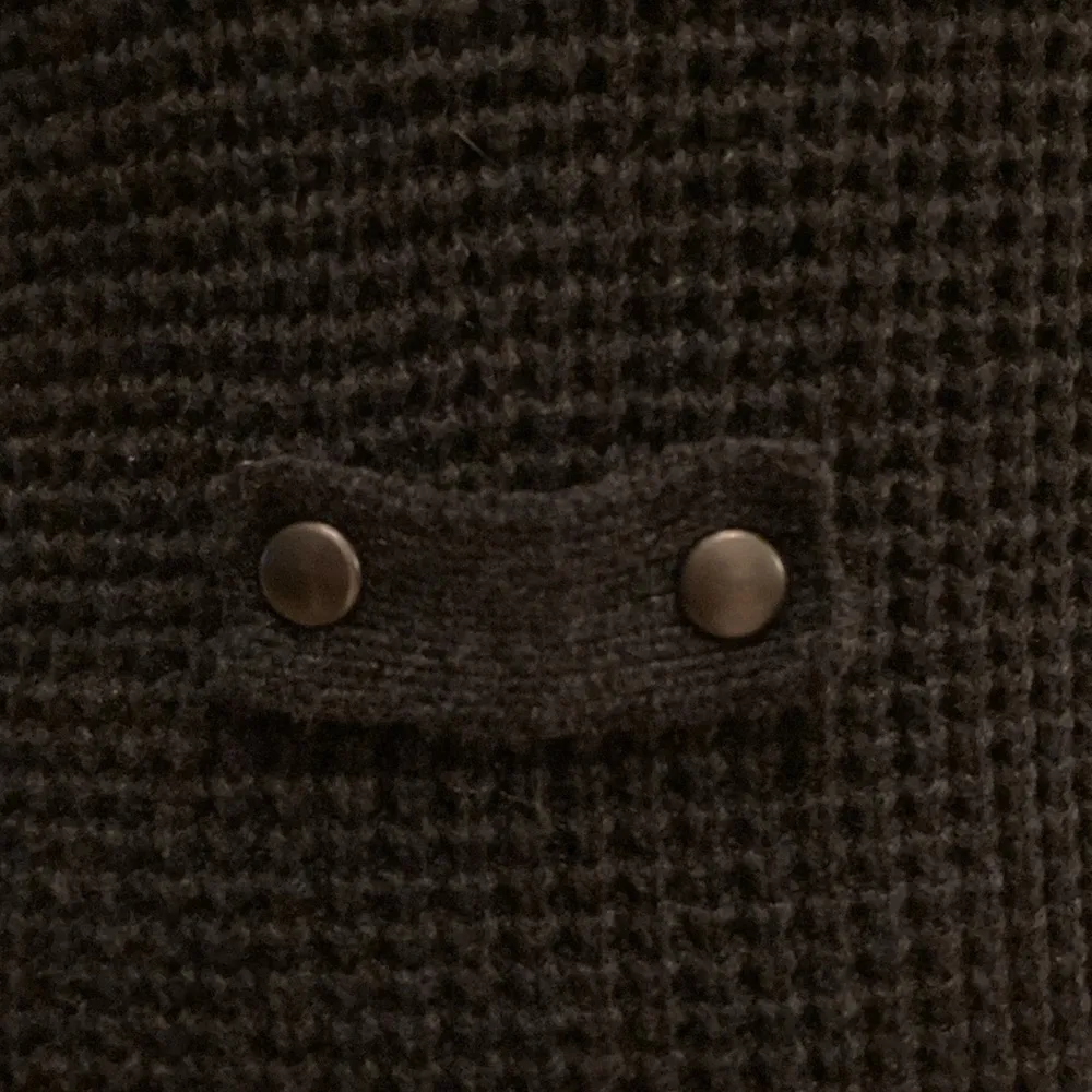 Duffy Wool & Cashmere Cardigan Sweater Gray Size L - Image 9