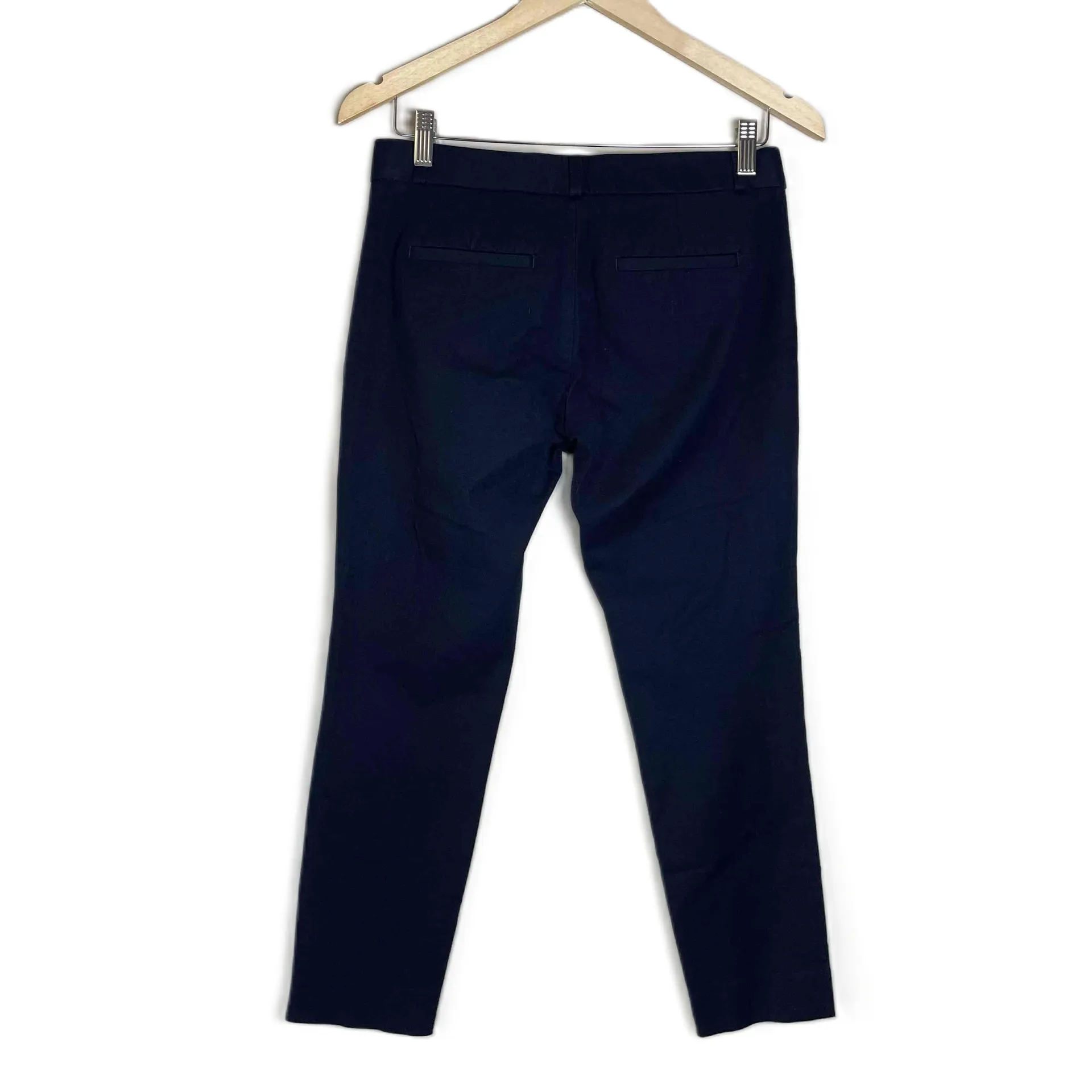 Banana Republic Women's Navy Blue Flat Front Mid Rise Ponte Ankle Pants Size 4‎ - Image 7