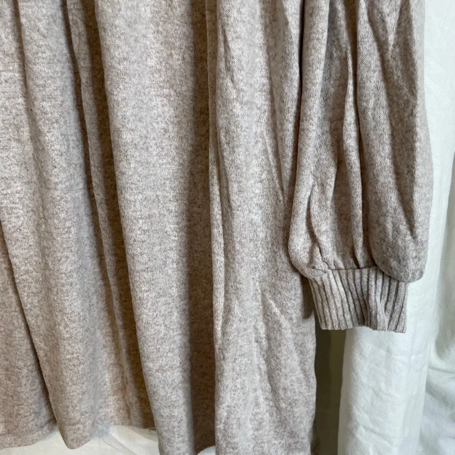 HARPER HERITAGE Longsleeve Balloon Sleeve Ribbed Knit Sweater‎ Dress Small Lace - Image 3