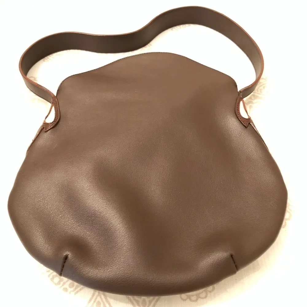 "Tosca Blu" Brown Leather Embellished Made in Italy Purse - Image 3