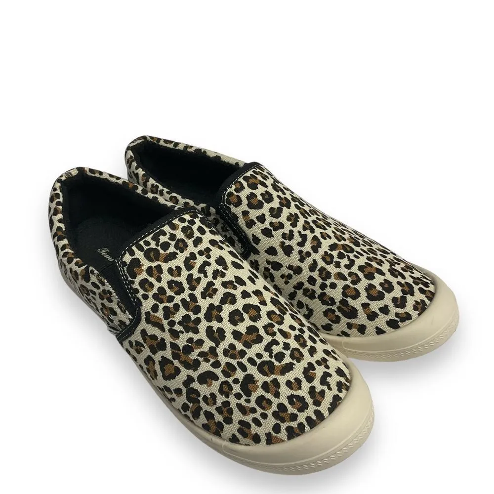 Tommy Bahama Leopard Tan Black Animal Print Slip-On Sneaker Size 8.5 Round Toe‎ - Image 2
