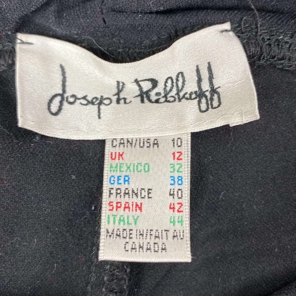 Joseph Ribkoff Black Slit Hem Straight Leg Pants 10 - Image 6