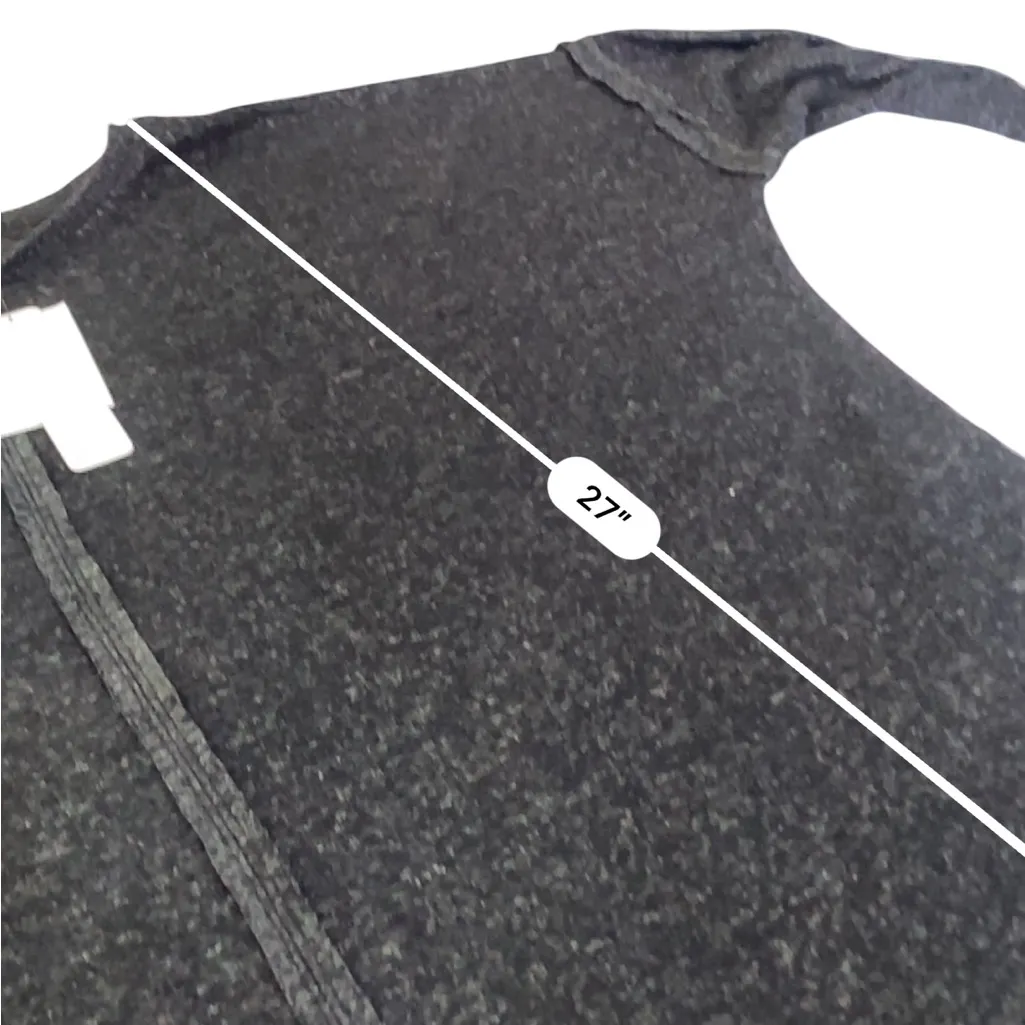 DONNA KARAN Sleepwear collection Gray marl Women's lounge Top NEW Size LARGE - Image 6