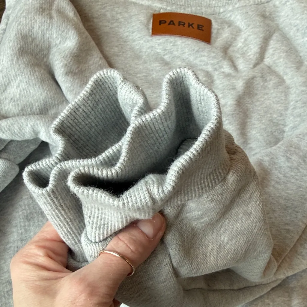 PARKE HERITAGE Classic Mockneck Grey size S/M NWOT Sold out!! Gray Size M - Image 7