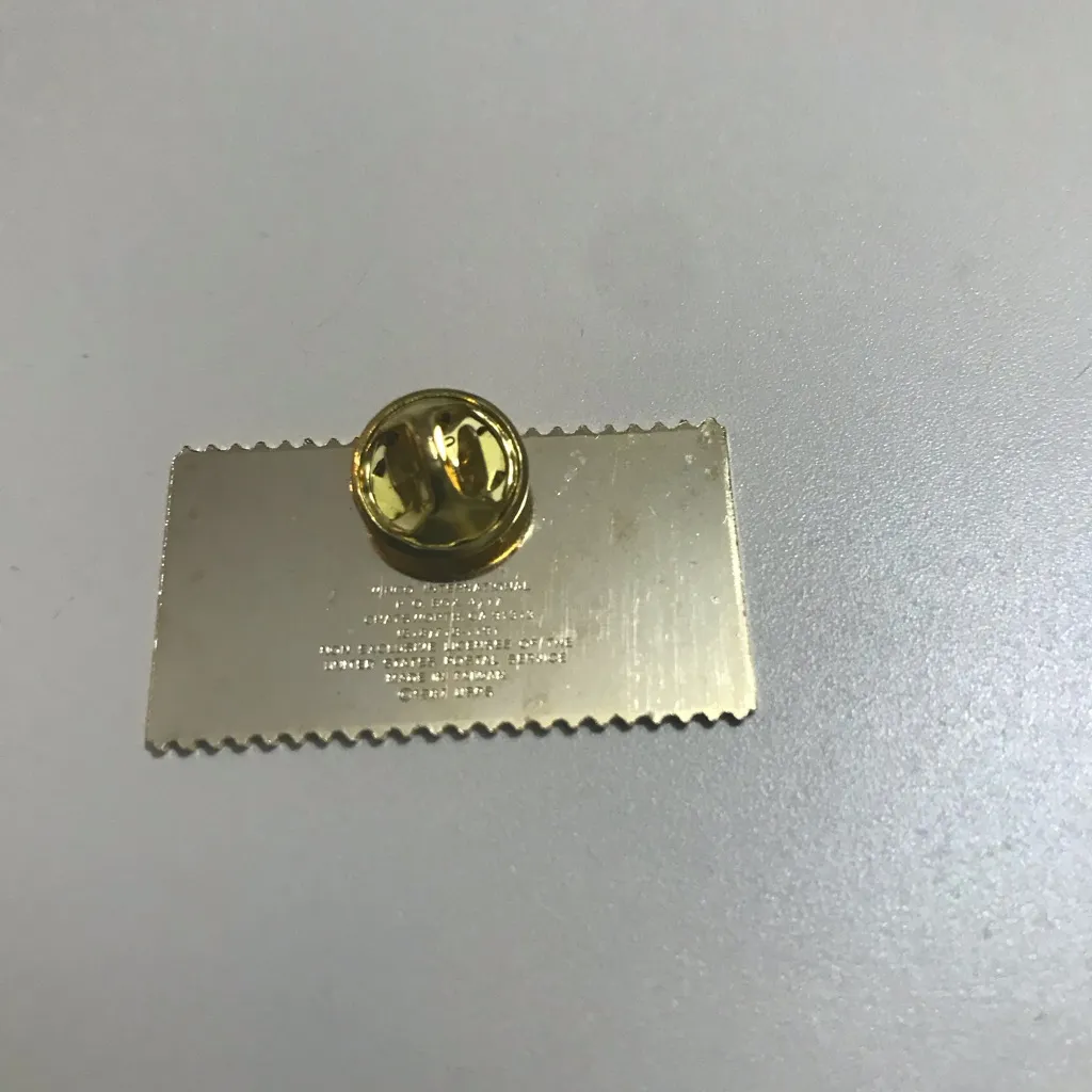 Love You Mother's Day Stamp USPS Flowers Vintage Hat Lapel Pin Mom Gift Blue - Image 2