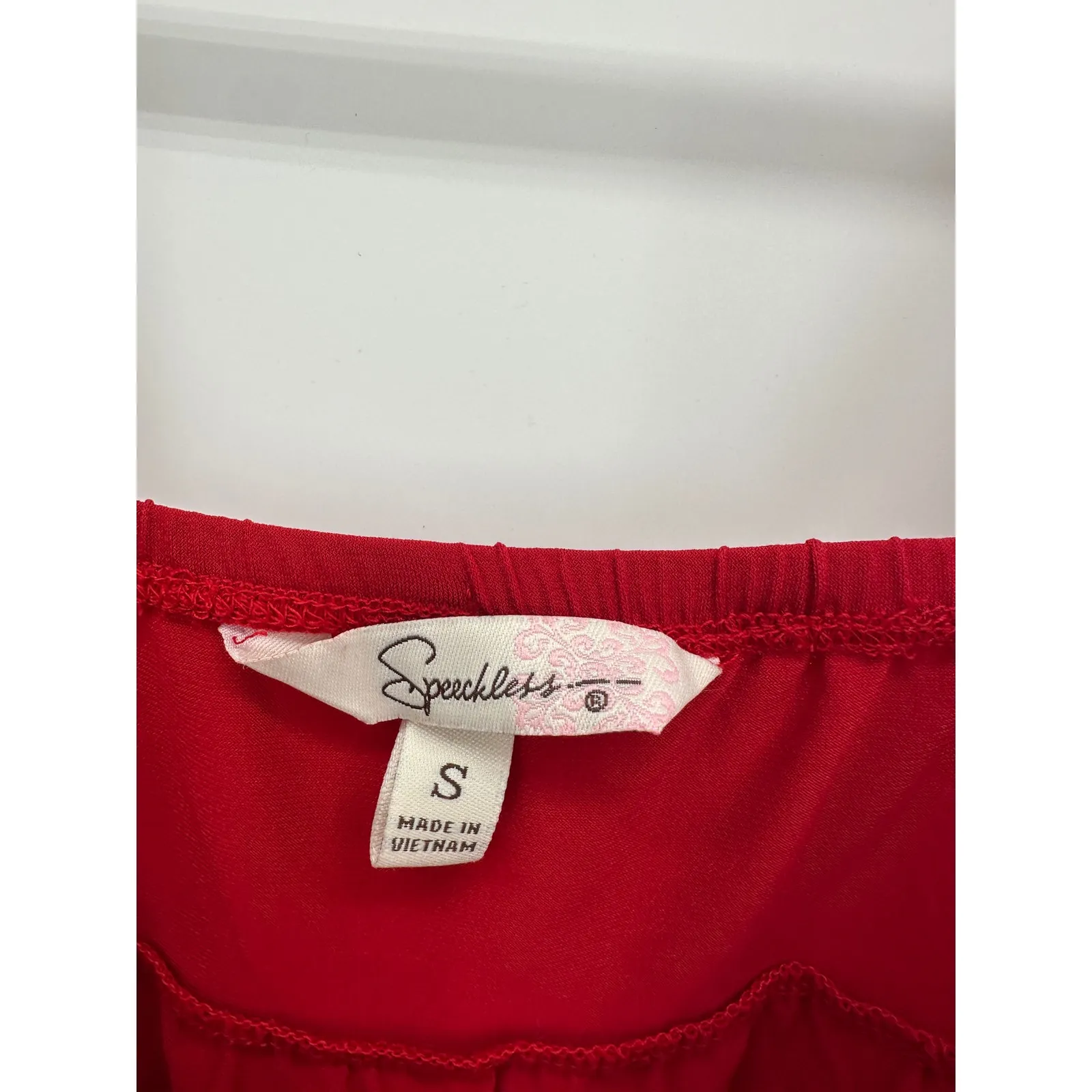 Speechless Women Red Babydoll Y2K Tank Top Size S Vampire Feminine Goth Romantic - Image 6