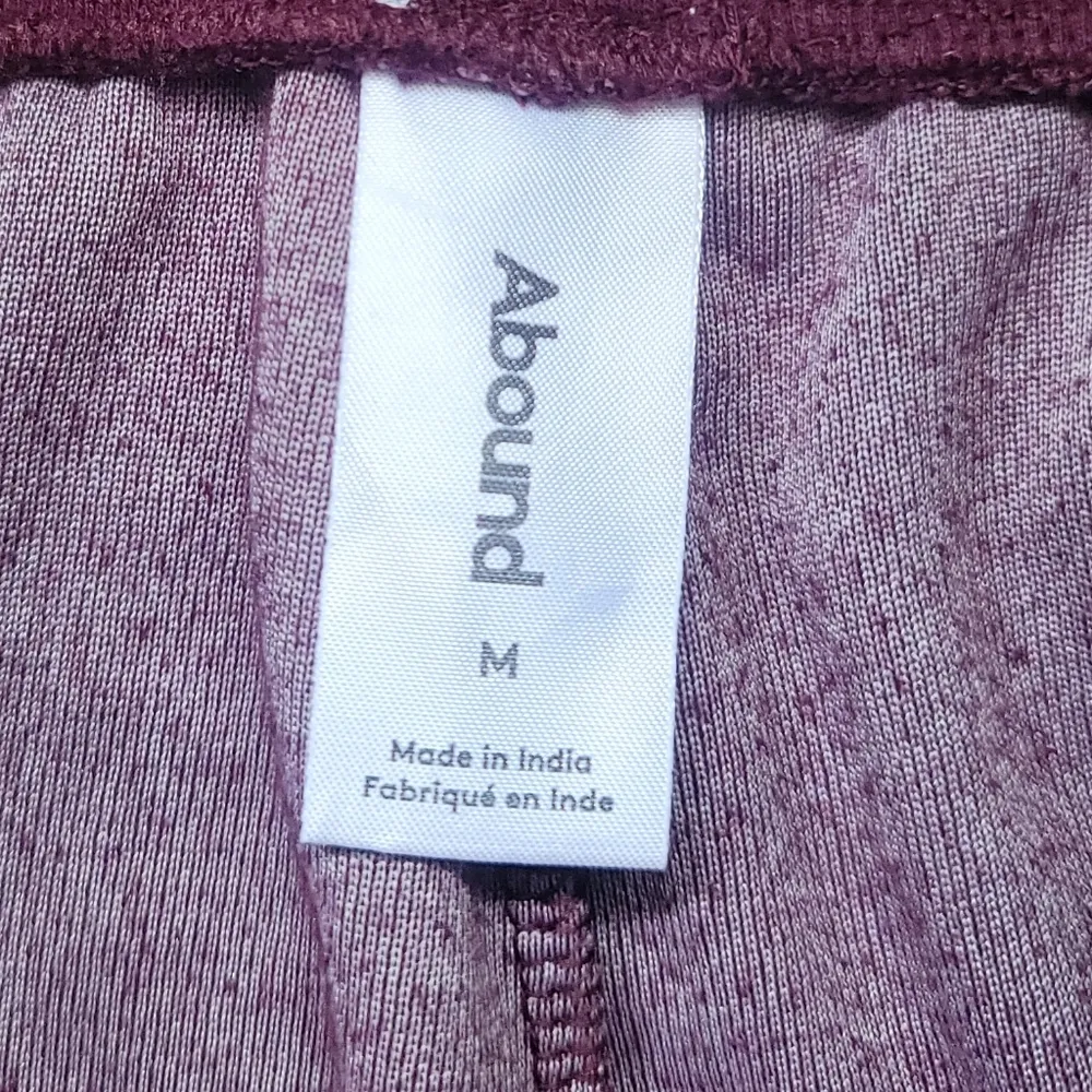 NWT! Abound Nordstrom Velour Joggers In Burgundy Stem M - Image 3