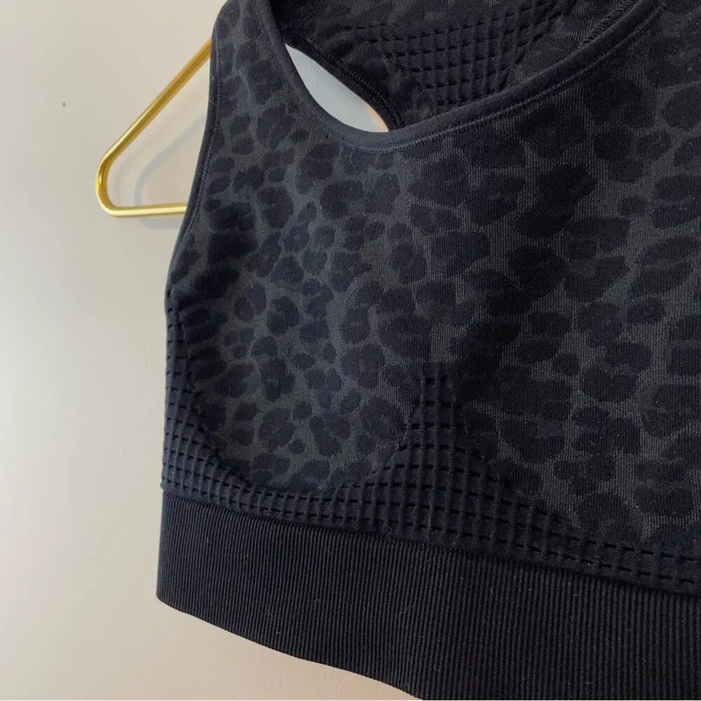 Sweaty Betty Grey Leopard Stamina Workout Yoga Exercise sports running bra S new - Image 4