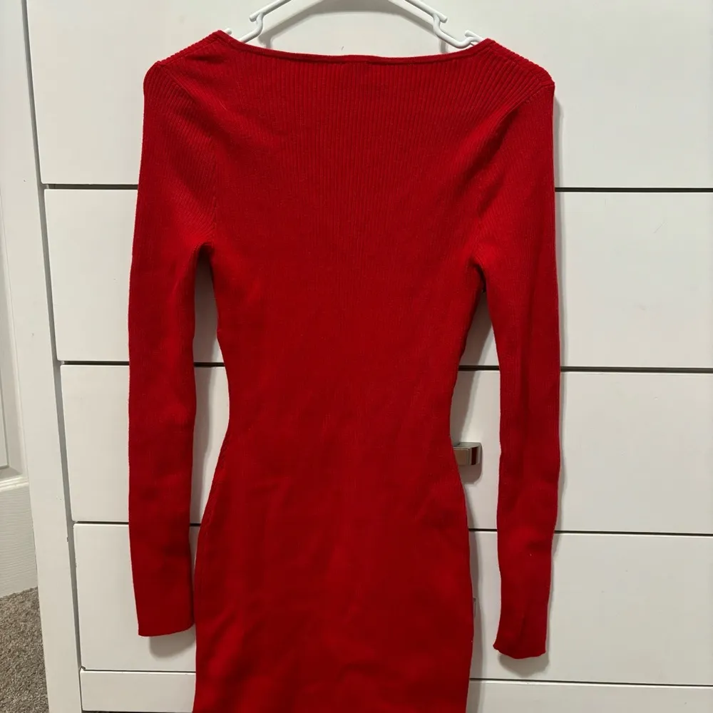 Abercrombie & Fitch Long Sleeve Corset Knit Mini Sweater Dress - Image 3
