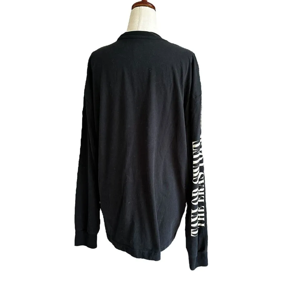 Taylor Swift Black Oversized The Eras Tour Sweater Women Size Medium | 33-30 - Image 2