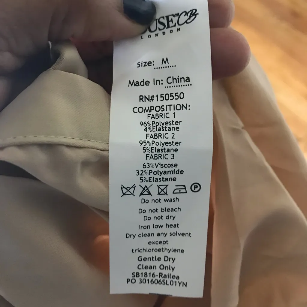 House of CB Wonmen Railea Nude Corset Ruched Midi Sheer Chiffon Dress NWT - Image 10