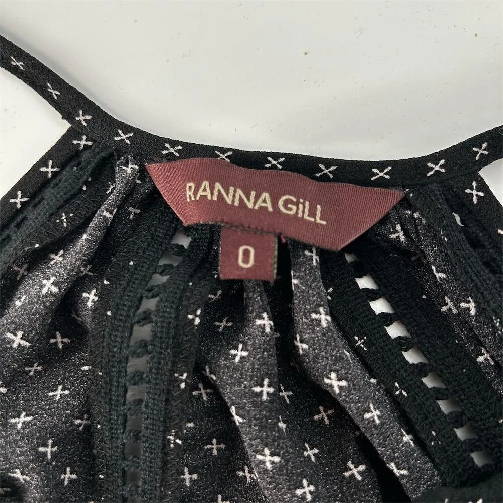 Ranna Gill Women's Halter Blouse Black Embroidered Camisole - Image 7