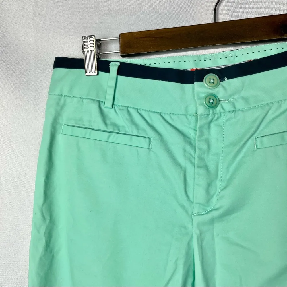 Anthropologie Cartonnier Mint Seafoam Green Charlie Skinny Dress Pants 10 - Image 3