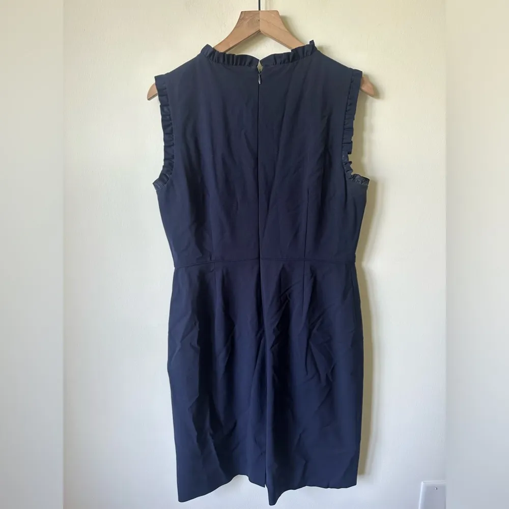 J. Crew Suiting Dress and Blazer Wool Tollegno 1900 Bi-Stretch Navy 14 - Image 15