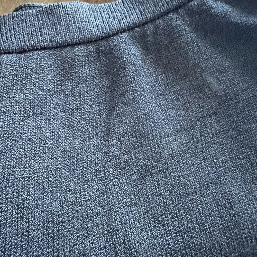 St. John Collection Navy Blue Wide Leg Crop Santana Knit Pants 8 - Image 11