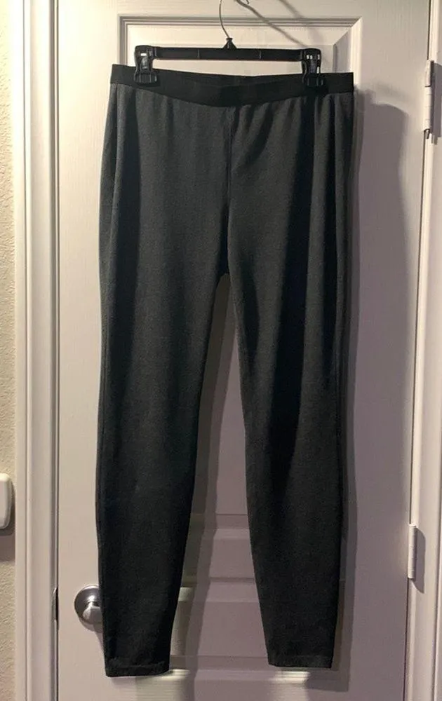 Women's Eileen Fisher Gray Pull-On Leggings Pants Trousers Size Small EUC #7600 - Image 2