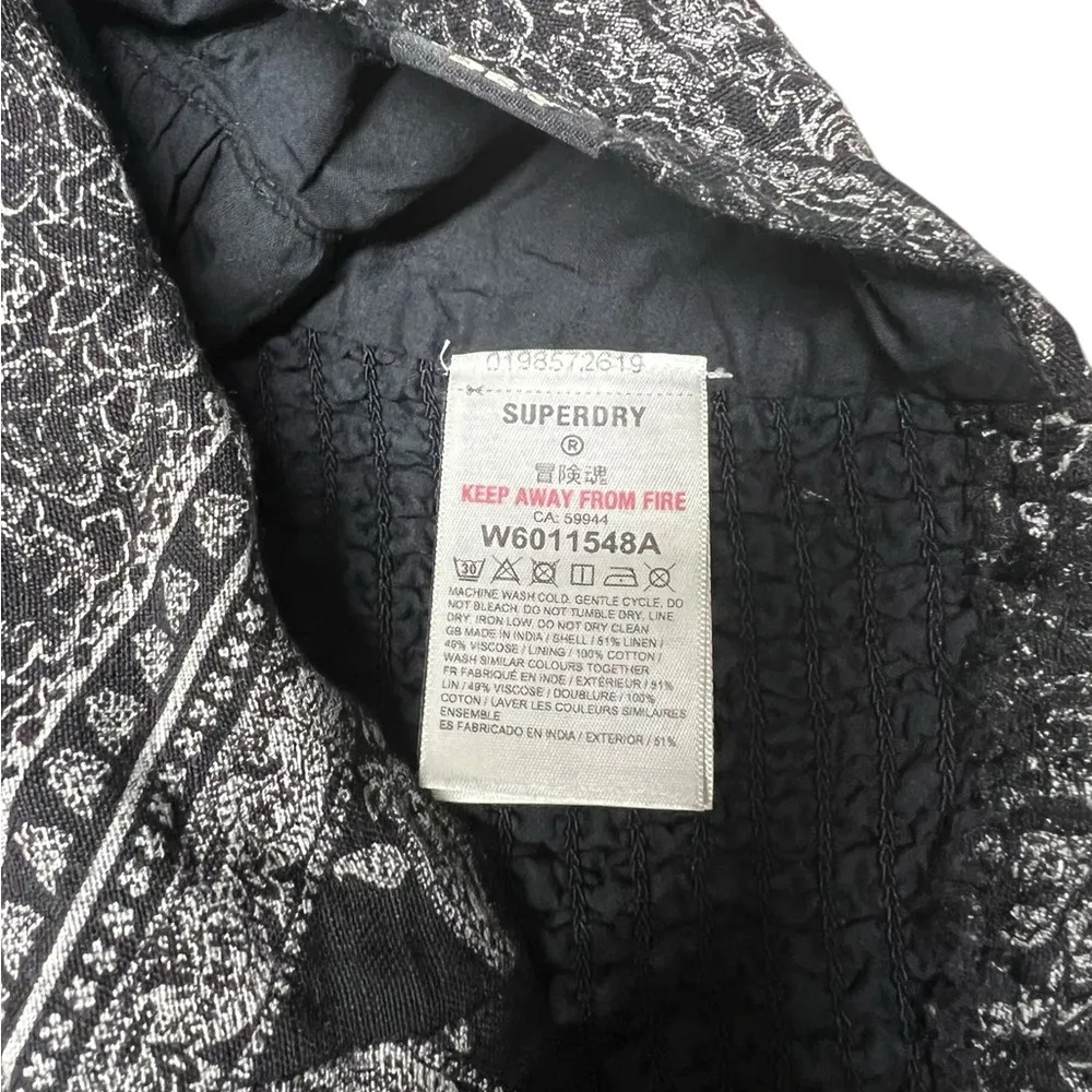 Superdry Retro Vintage‎ Bandana Print Halter Top Size 10 - Image 5