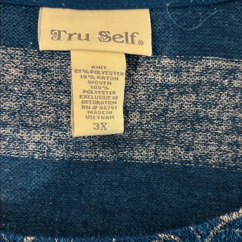 Tru Self  top size 3X - has flaws - Image 3