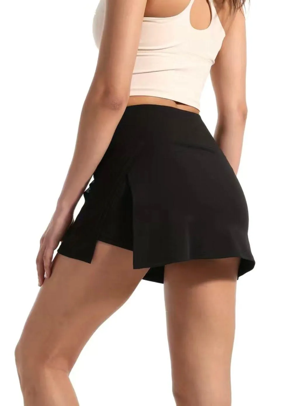 Women's Tennis Skirt Black - Image 4