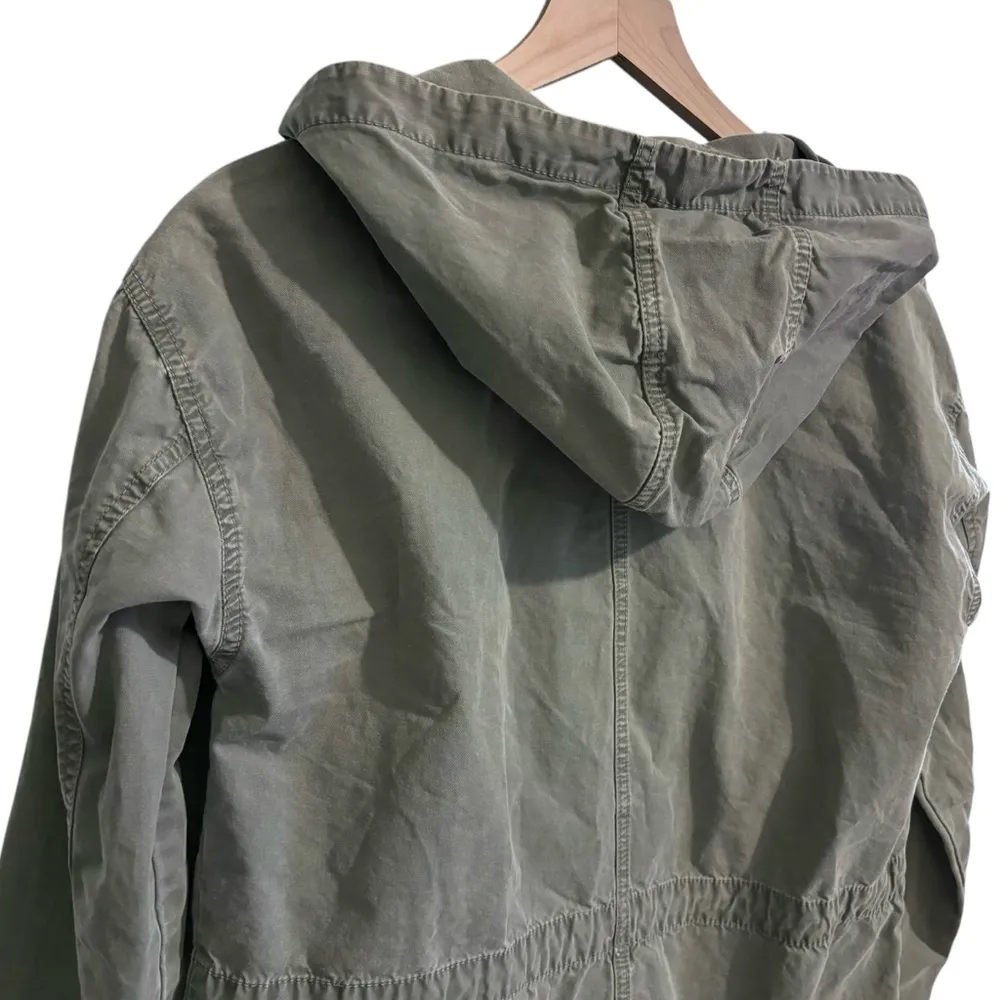 Women’s American Eagle vintage Y2K khaki green utility jacket coat size small - Image 6