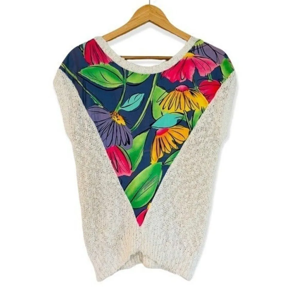 LOUBELLA California Fashions Vintage 80’s Sleeveless Lightweight Sweater Size S - Image 3